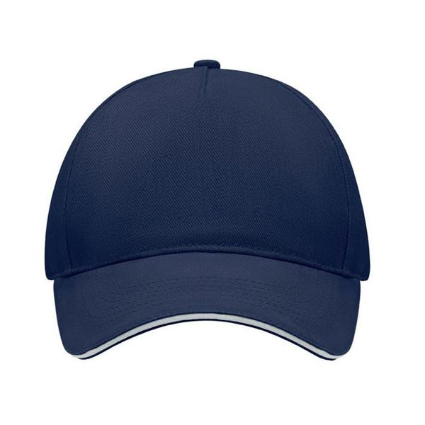 MidOcean Singa 5 Panel Baseball Cap - Blue/White - 