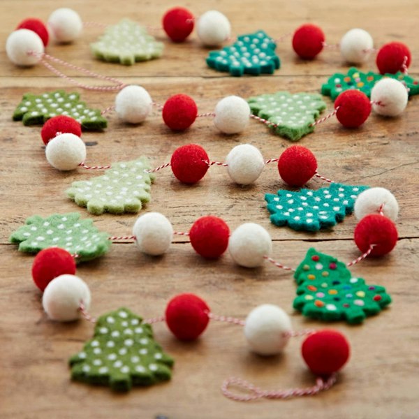 Paper High Felt Christmas Tree Garland