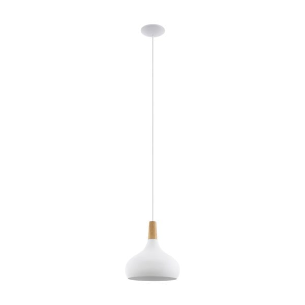 EGLO Sabinar Metal/Wood Single Pendant Light