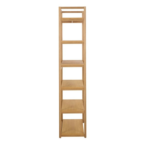 Furniture To Go Ludza Rectangular Bookcase With 6 Shelves in Oak