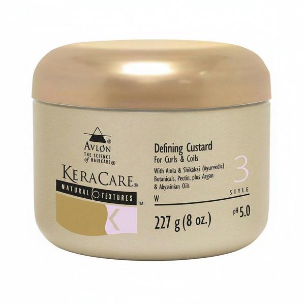 KeraCare Defining Custard jar on a white background