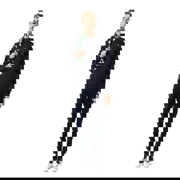 Lacoste Mens Monogram Jogging Bottoms - Navy - 