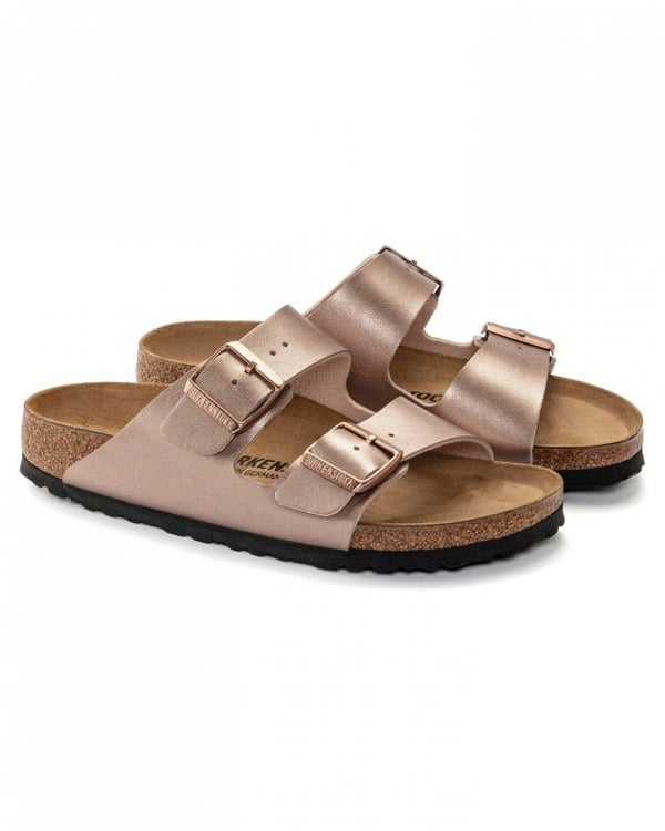 Birkenstock Arizona Birko-Flor Metallic Womens Sandals - Copper
