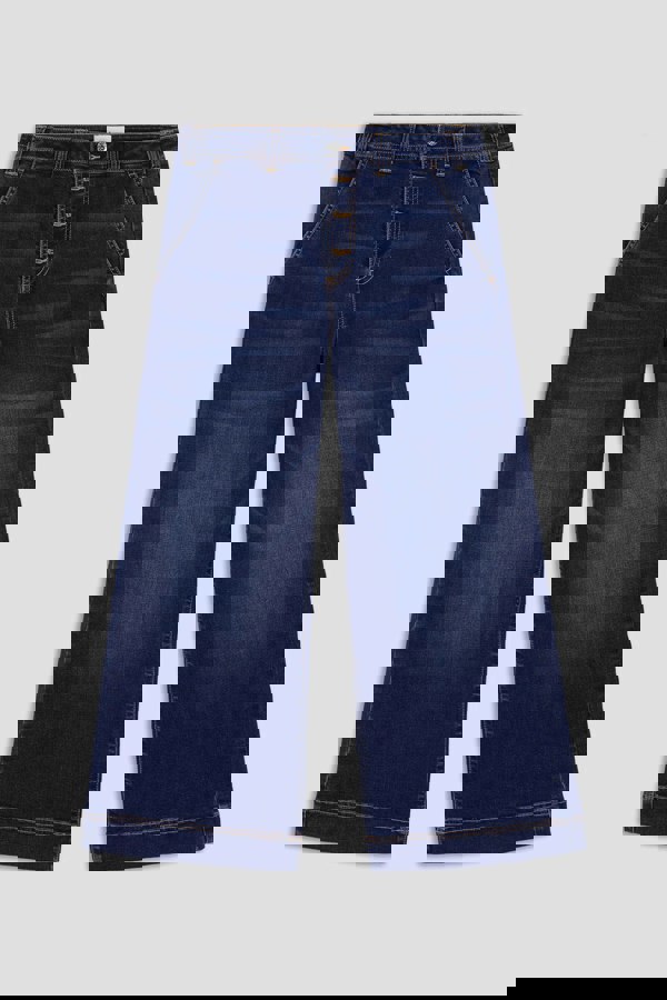 ENORSIA Womens High Waist Denim Culottes