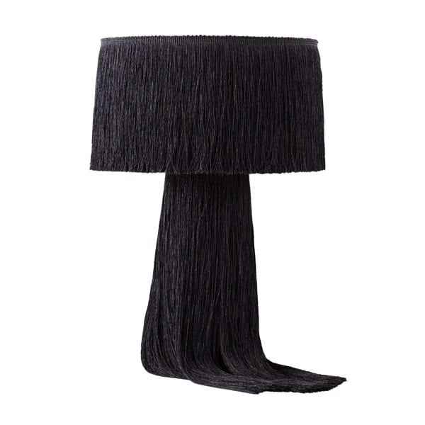 Furniture Edit Atolla Black Tassel Table Lamp