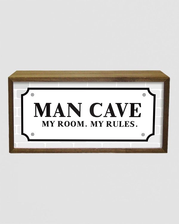 Light Box For Him  Man Cave My Room My Rules