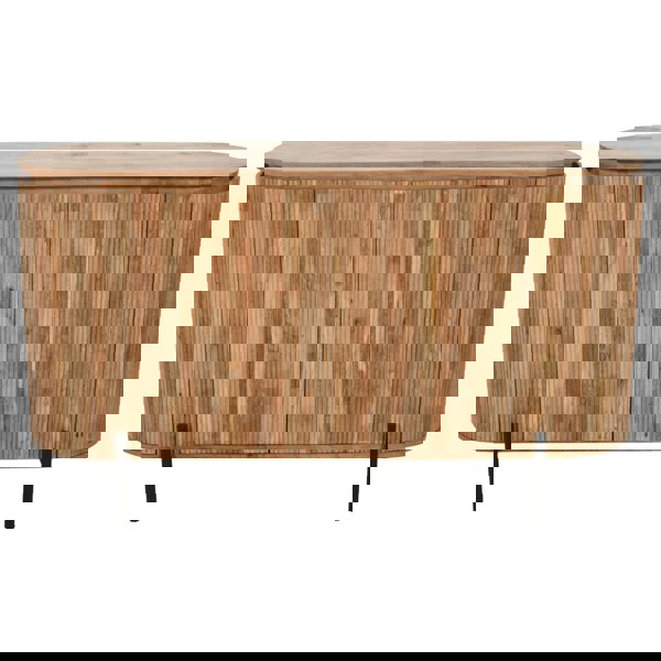 IH Design Niles Solid Wood Sideboard With Metal Legs