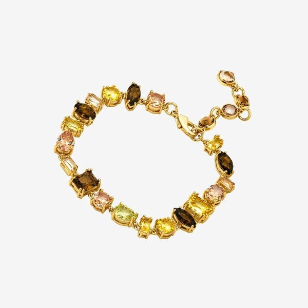 Uchi & Soto Hanabi Mixed Gold Stone Bracelet