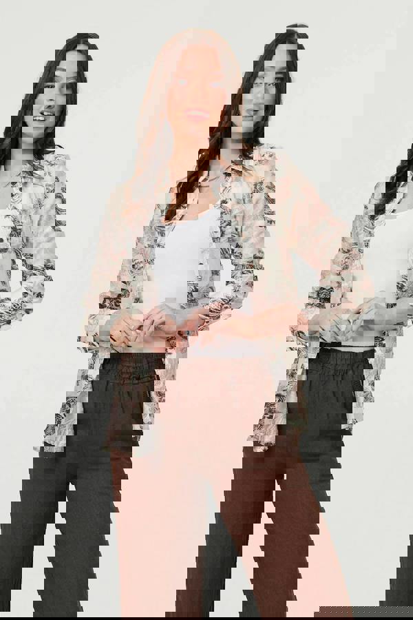 Brown | High Waist Wide Ankle Length Trousers