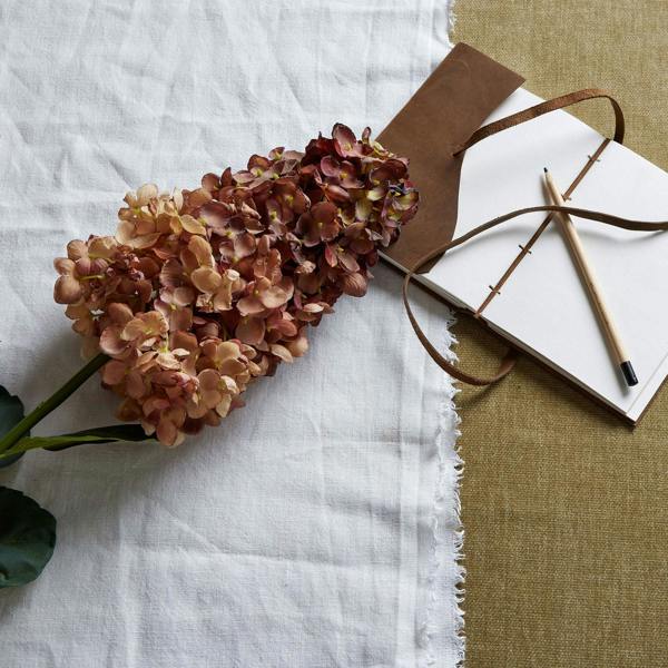 Wyld Haus Set of 3 Artificial Flowers Burgundy Spear Hydrangea Stems