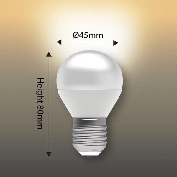 BELL Lighting Dimmable E27 LED Golf Ball Bulb 4.7W Light Bulb