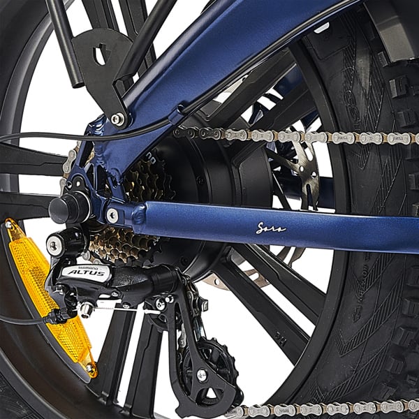 Hygge Bikes Sorø 2026 - Folding Fat Tyre E-Bike 48V 14.5Ah - Royal Blue