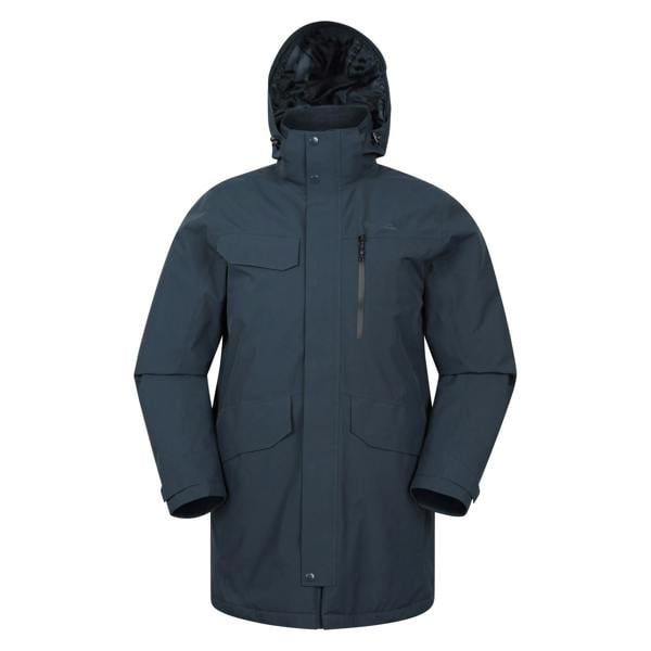Mountain Warehouse Mens Reid Waterproof Padded Jacket - Navy - 