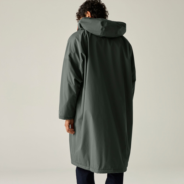 Regatta Unisex Adult Abstract Mountain Waterproof Changing Robe - Iron