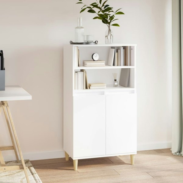 Berkfield Highboard White 60x36x110 cm Engineered Wood