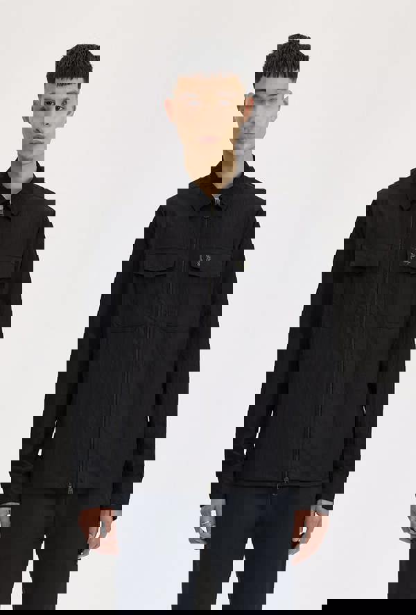 Fred Perry Textured Zip-Through Overshirt