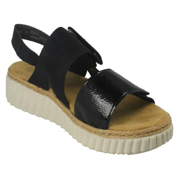 Rieker Ladies Rieker Extra Wide Fit Buckle Detailed Summer Sandals 69260