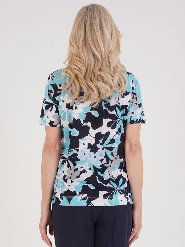 TIGI Graphic Tonal Floral Top