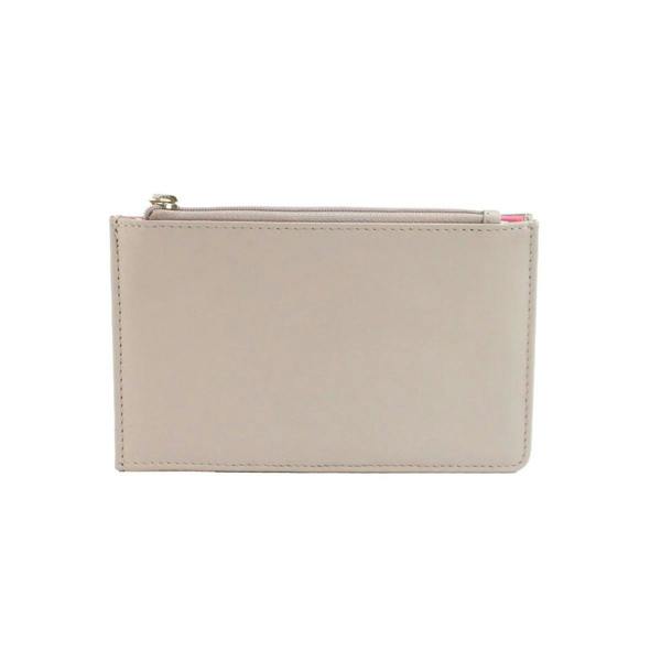 Eastern Counties Leather Valerie Contrast Panel Leather Purse - Ivory/Rose