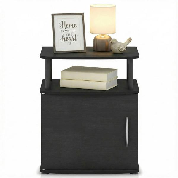 WALPLUS JAYA Utility Design End Table, Black | Stylish Table for Home Use with Practical and Modern Design
