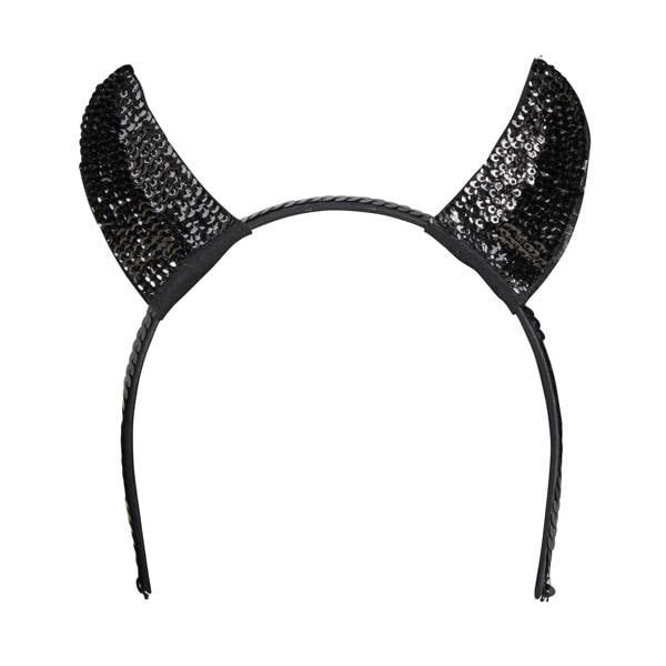 Bristol Novelty Unisex Adults Sequin Devil Horns - Black - 