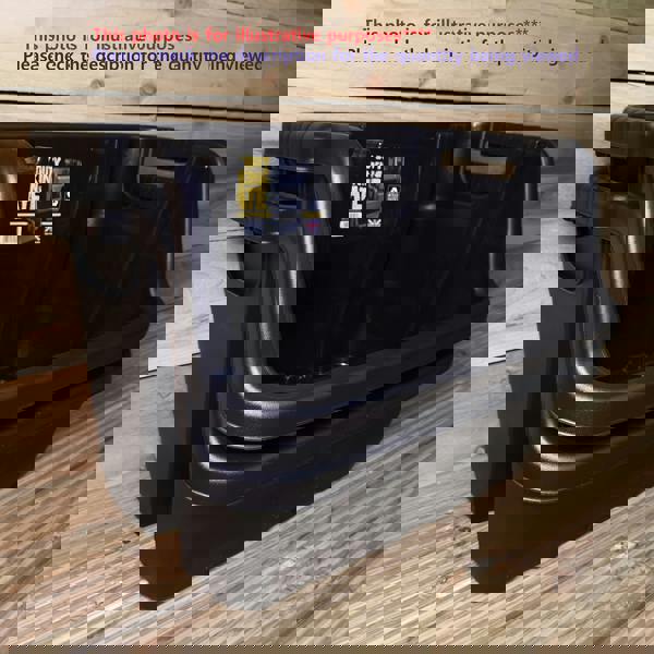 Samuel Alexander Pack of 2 / 59 x 41 x 36cm Heavy Duty Plastic Stackable Crates / Pick Bins with Handles