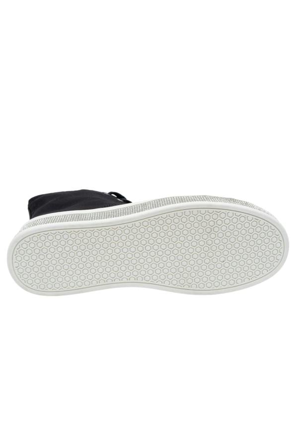 Crystal Canvas High Top Trainers Black, featuring key design details