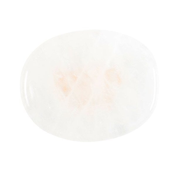 Serano Thank You Clear Quartz Crystal Palm Stone
