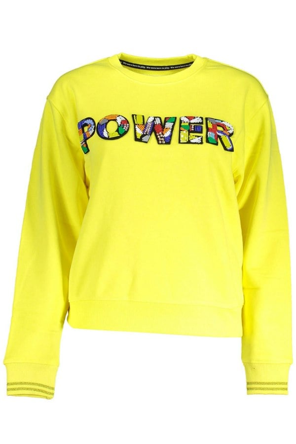 Desigual Women's Power Embellished Sweatshirt - Yellow
