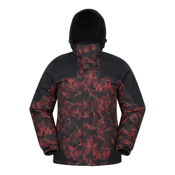 Mountain Warehouse Mens Shadow II Printed Ski Jacket - Bright Orange - 