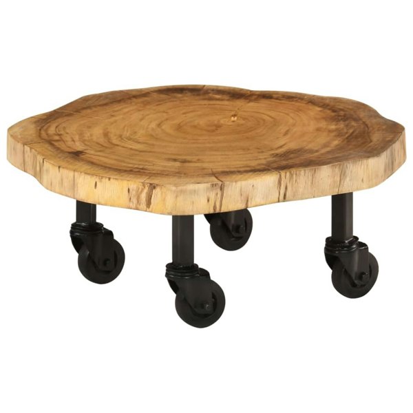Berkfield Coffee Table Solid Acacia Wood 60x55x25 cm