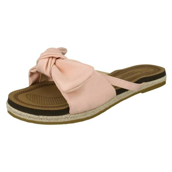 Savannah Ladies Savannah Flat Rope Edged Mules