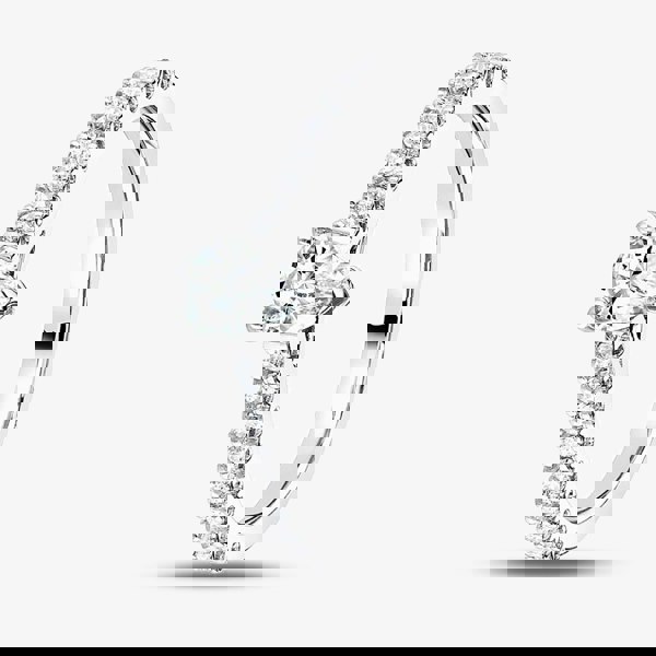 1888 Collection Platinum Pear Cut 0.50ct Diamond Solitaire Shoulder Set Ring RI-2252