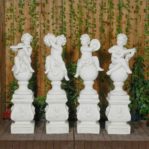 Musical Cherub Statues (Plinths Excluded)