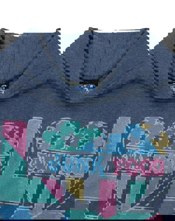 Junk Food Clothing Womens Blue Junk Food Logo Hoodie