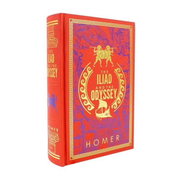 HOMER: The Iliad and The Odyssey (Leather-bound)