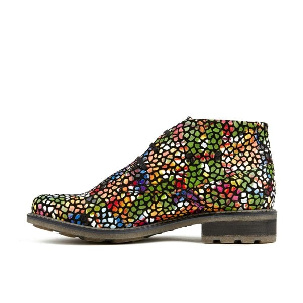 Embassy London Laviva - Pop Art - Women's round toe wide fitted leather ankle boot