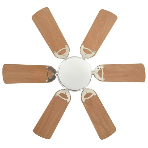 Berkfield Ornate Ceiling Fan with Light 82 cm Light Brown