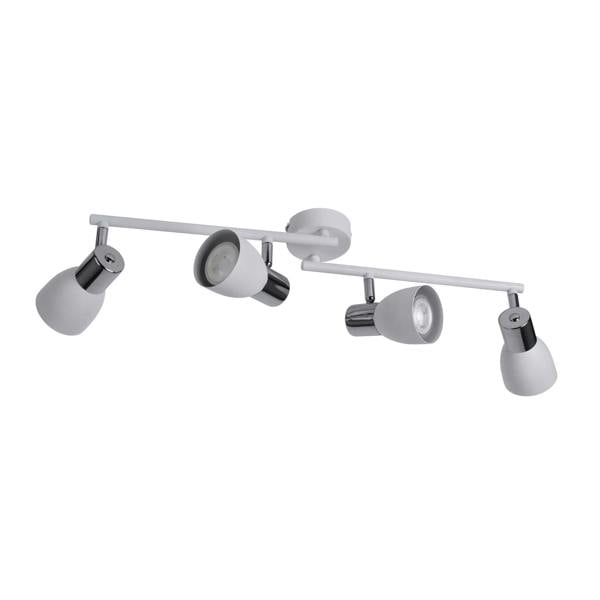 Pagazzi Lighting Kirst Matt White 4 Light Ceiling Spotlight Bar