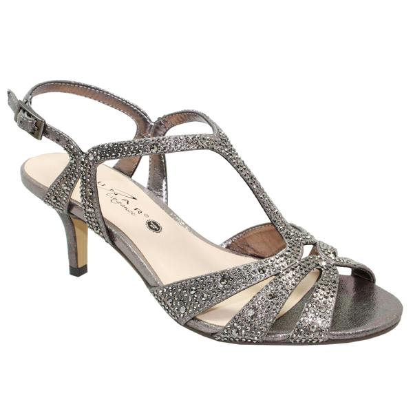Lunar Womens/Ladies Francie Wide Sandals - Pewter Grey - 