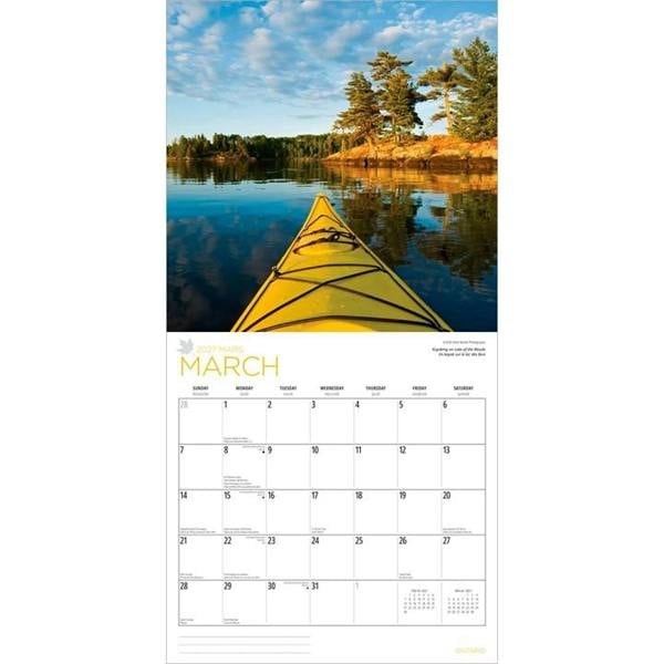 Ontario Calendar 2027, Wall Calendars, Month To View, Travel, Gift