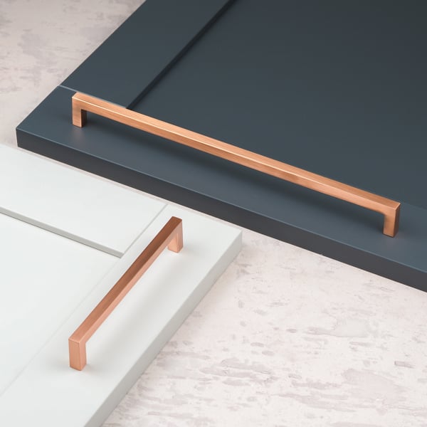 Handle & Home Satin Copper Rose Gold D Bar Handles