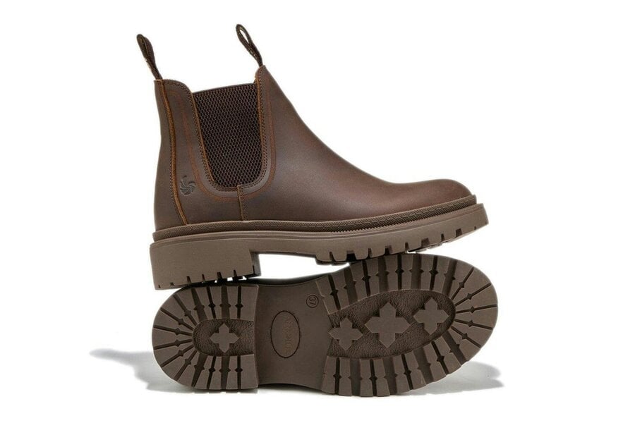 AMMONITE Women's Water-Resistant Chelsea Boots | Charmouth Brown