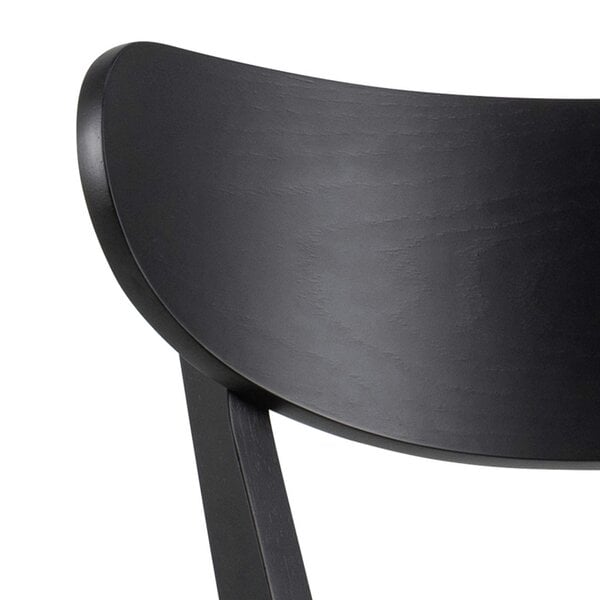 Wyld Haus Set of 2 Saffron Black Wooden Bar Stools