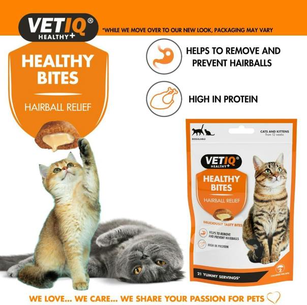Mark & Chappell M&C Cat Healthy Bites Hairball Remedy 65g (1 Pack)
