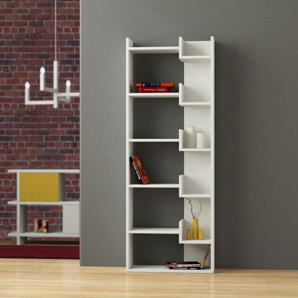 Decortie Oppa Modern Bookcase Display Unit Anthracite 62.4cm