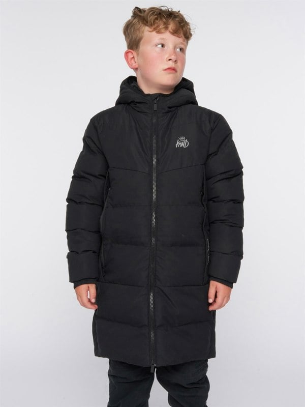 Kings Will Dream Maximo Long Puffer Jacket Black
