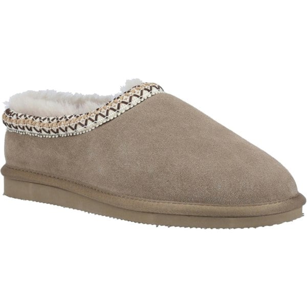 Cotswold Womens/Ladies Foxmoor Suede Slippers - Taupe