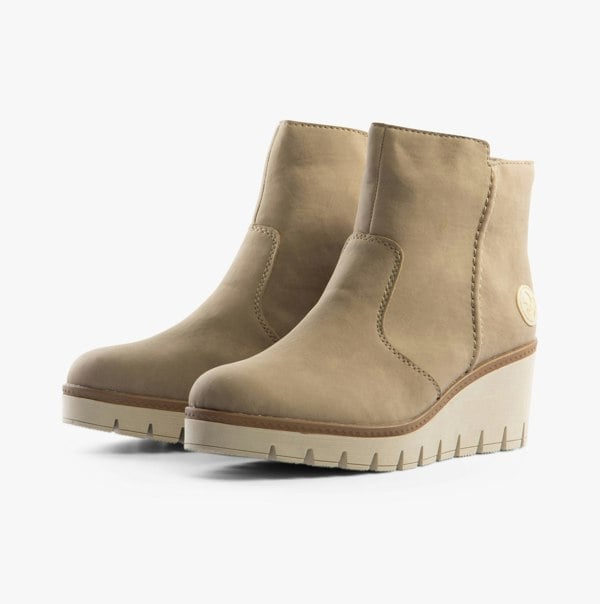 Rieker Y5065-64 Womens Boots - Beige