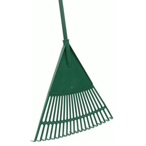 Telescopic 20 Tooth Plastic Garden Leaf Rake Lightweight Lawn Debris Tool